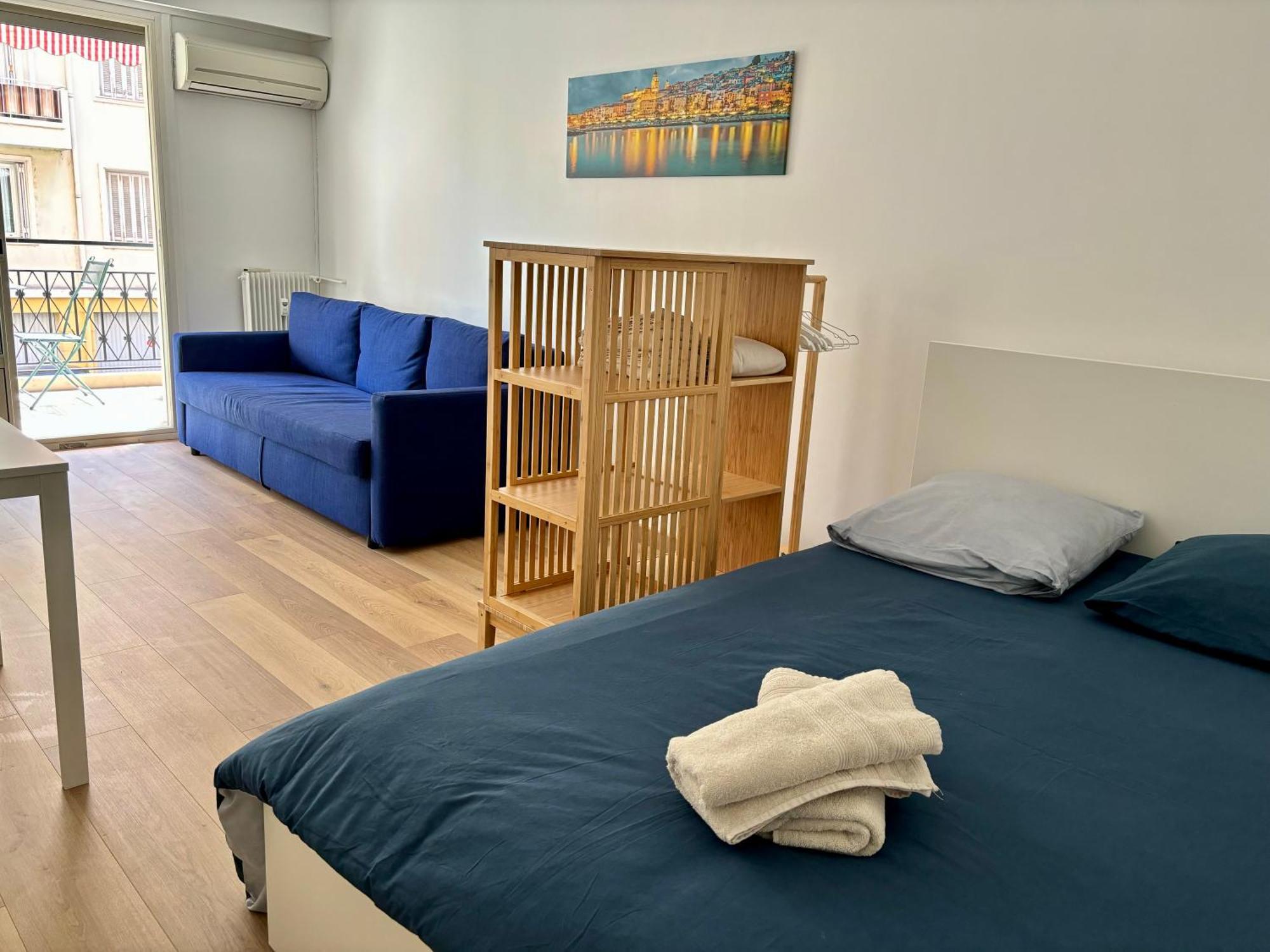 Studio 2 Etoiles A Menton Pour 4 Personnes Bagian luar foto
